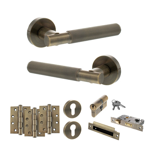 Rosarno Lever Handle Euro Sashlock Door Pack