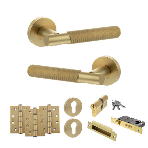 Rosarno Lever Handle Euro Sashlock Door Pack
