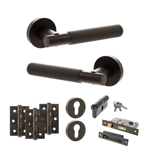 Rosarno Lever Handle Euro Sashlock Door Pack