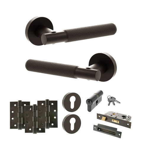 Rosarno Lever Handle Euro Sashlock Door Pack