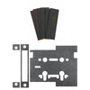 Fire Door Intumescent Kit for Bathroom Door with 76x50mm Hinges