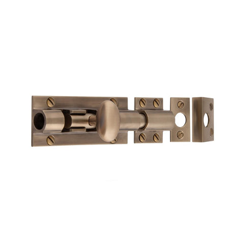 Heavy Barrel Bolt 100mm x 38mm - Shown in Very Light Aged
