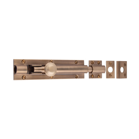 Heavy Barrel Bolt 150mm x 38mm - Shown in Very Light Aged