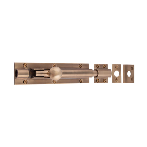Heavy Barrel Bolt 150mm x 38mm - Shown in Very Light Aged