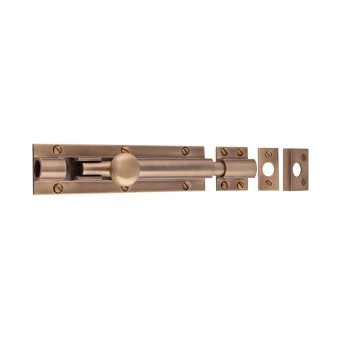 Heavy Barrel Bolt 150mm x 38mm - Shown in Very Light Aged