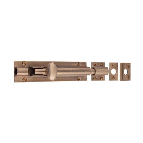 Heavy Barrel Bolt 100mm x 38mm - Shown in Very Light Aged