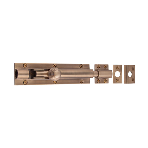 Heavy Barrel Bolt 150mm x 38mm - Shown in Very Light Aged