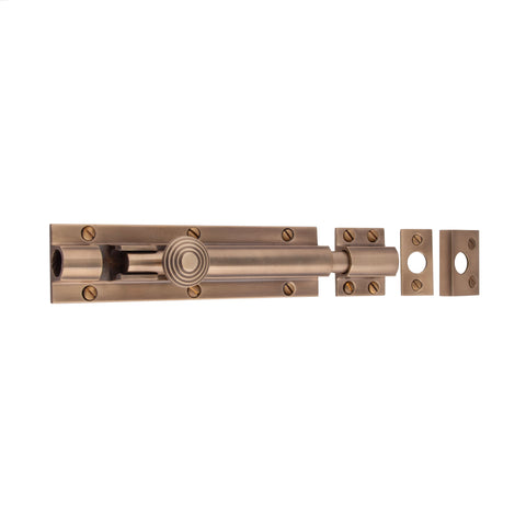 Heavy Barrel Bolt 150mm x 38mm - Shown in Very Light Aged