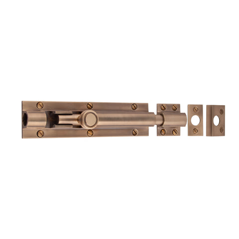 Heavy Barrel Bolt 150mm x 38mm - Shown in Very Light Aged