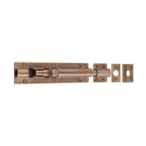Heavy Barrel Bolt 150mm x 38mm - Shown in Very Light Aged