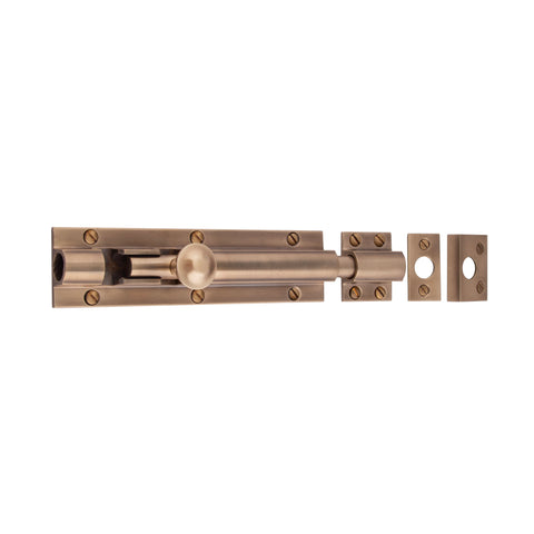 Heavy Barrel Bolt 150mm x 38mm - Shown in Very Light Aged