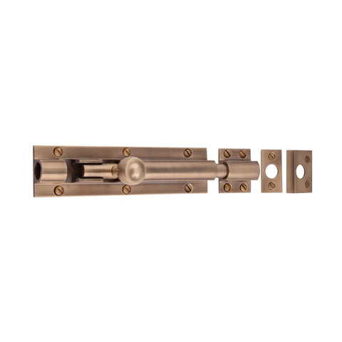 Heavy Barrel Bolt 150mm x 38mm - Shown in Very Light Aged