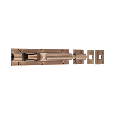 Heavy Barrel Bolt 150mm x 38mm - Shown in Very Light Aged