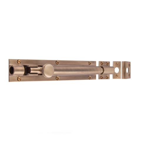 Heavy Barrel Bolt 200mm x 38mm - Shown in Very Light Aged