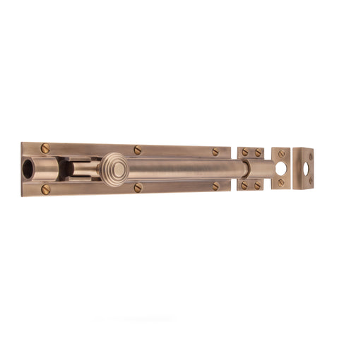 Heavy Barrel Bolt 600mm x 38mm - Shown in Very Light Aged