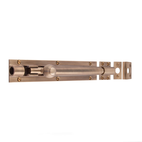Heavy Barrel Bolt 200mm x 38mm - Shown in Very Light Aged