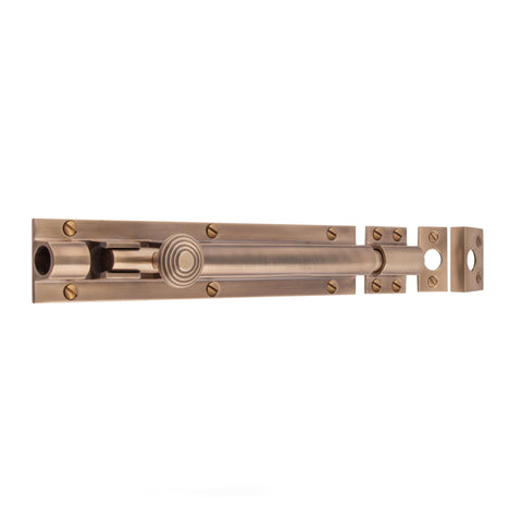 Heavy Barrel Bolt 300mm x 38mm - Shown in Very Light Aged