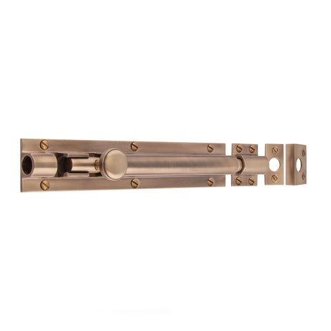 Heavy Barrel Bolt 200mm x 38mm - Shown in Very Light Aged