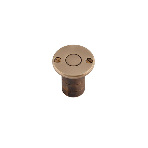 Dust Socket for Flush Bolt (Timber). 35/20mm Dia. x 38mm - Shown in Very Light Aged
