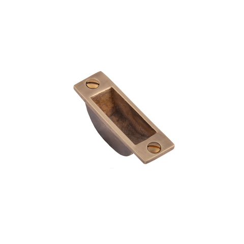 Easy Clean Dust Socket for Flush Bolt. 62mm x 19.5mm - Shown in Very Light Aged