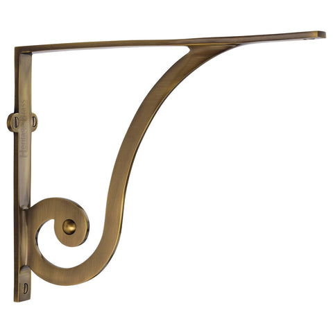 Ornate Shelf Bracket for Wooden Shelves