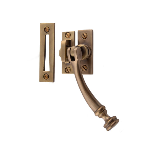 Casement Fastener with Hook & Mortice Plate - Shown in Very Light Aged