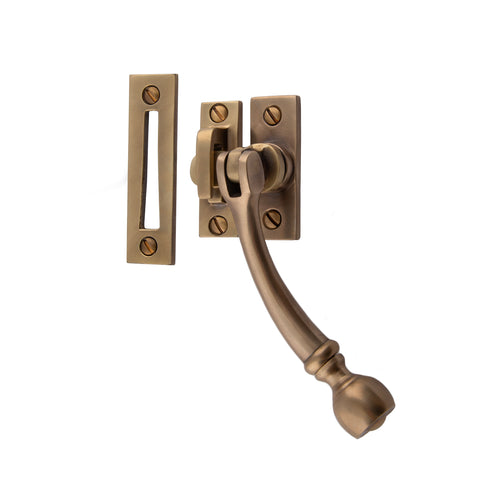 Casement Fastener with Hook & Mortice Plate - Shown in Very Light Aged