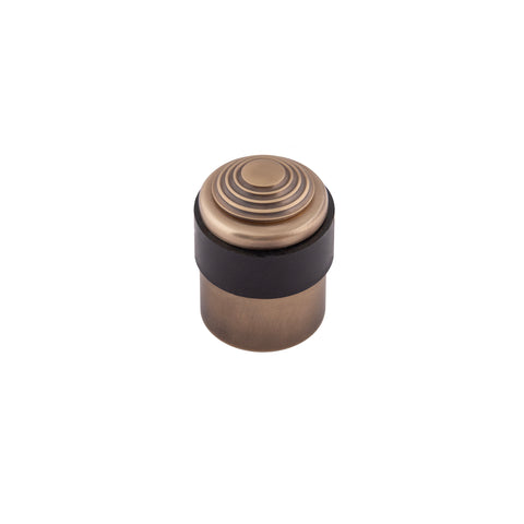 Floor Mounted Door Stop. 48mm High x 35mm Dia. - Shown in Very Light Aged