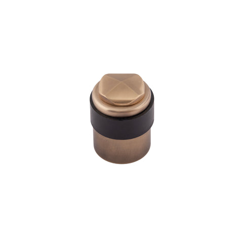 Floor Mounted Door Stop. 48mm High x 35mm Dia. - Shown in Very Light Aged