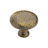 Hammered Victorian Round Cabinet Knob