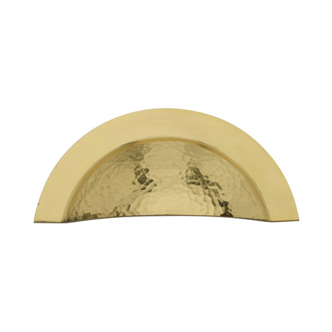 Hammered Crescent Cabinet Drawer Pull