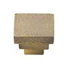 Hammered Square Stepped Cabinet Knob 32 x 32mm