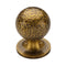 Hammered Ball Cabinet Knob on Rose