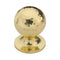 Hammered Ball Cabinet Knob on Rose