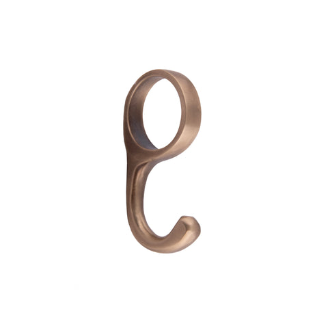 Sliding Rail Hook for 19/25mm Hanging/Utensil Rail - Shown in Very Light Aged