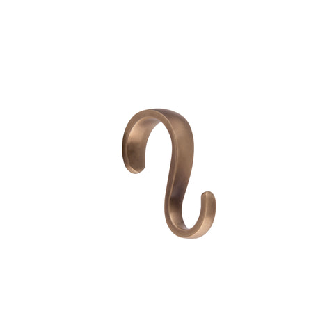 Ess Hook for 13/19mm Hanging/Picture/Utensil Rail - Shown in Very Light Aged