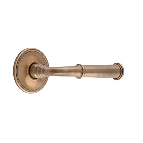 130mm Ringed Lever Handle - Shown in Very Light Aged