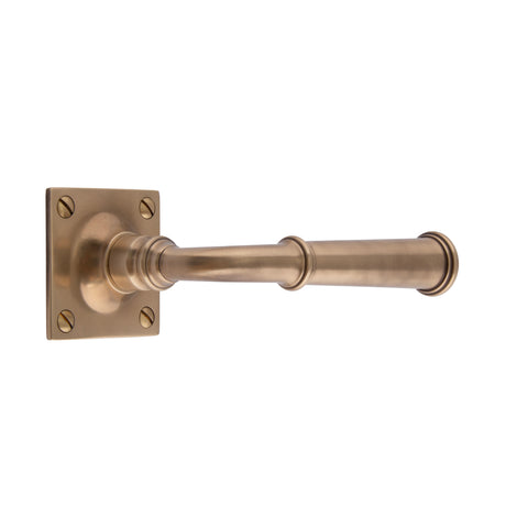 130mm Ringed Lever Handle - Shown in Very Light Aged