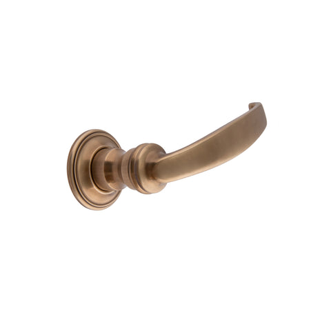 107mm Flat Top Lever Handle - Shown in Very Light Aged