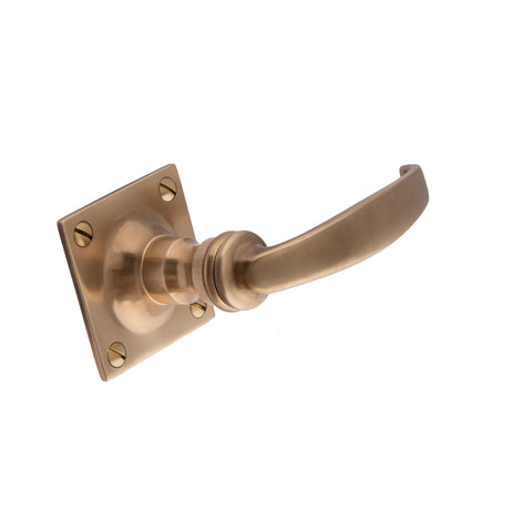 107mm Flat Top Lever Handle - Shown in Very Light Aged