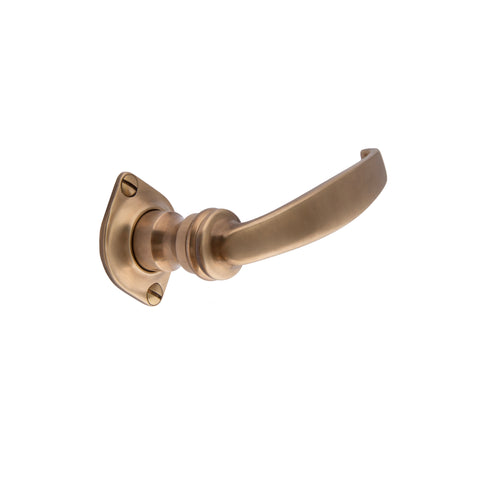 107mm Flat Top Lever Handle - Shown in Very Light Aged