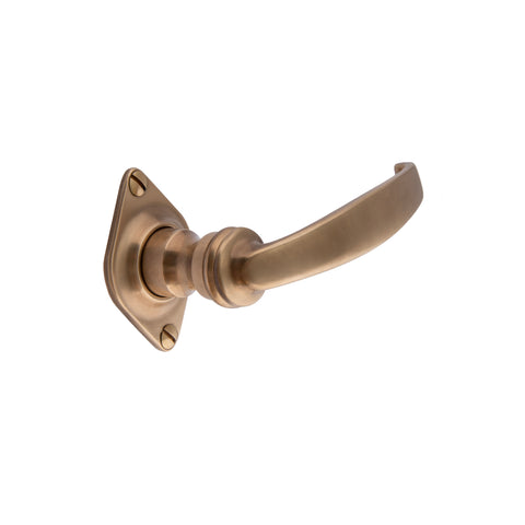 107mm Flat Top Lever Handle - Shown in Very Light Aged