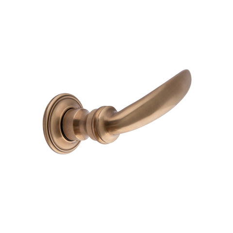102mm Tapered Lever Handle - Shown in Very Light Aged