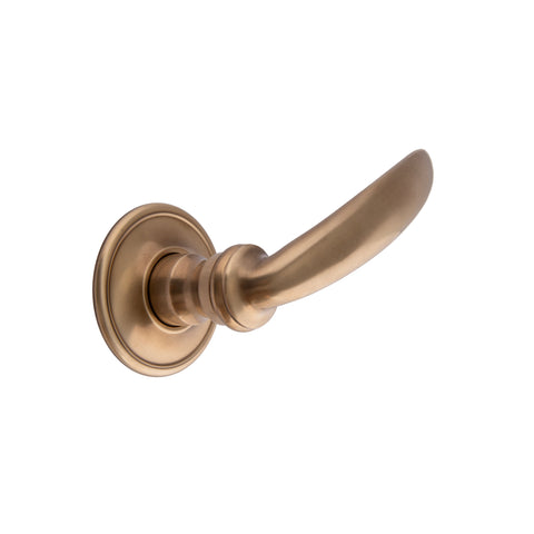 102mm Tapered Lever Handle - Shown in Very Light Aged