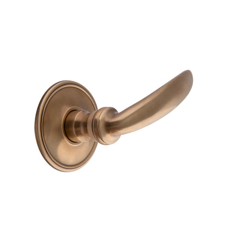 102mm Tapered Lever Handle - Shown in Very Light Aged