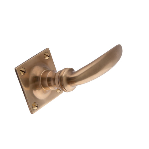 102mm Tapered Lever Handle - Shown in Very Light Aged