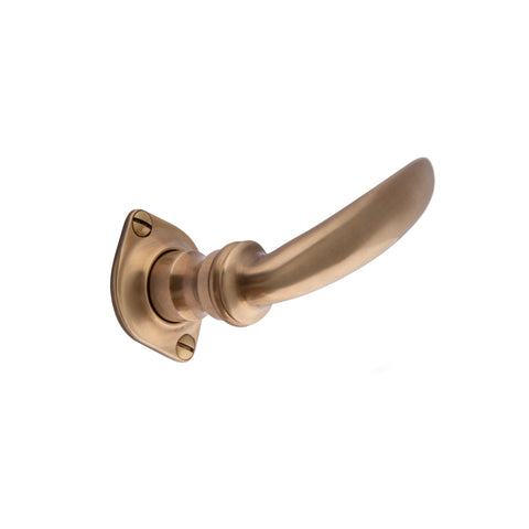 102mm Tapered Lever Handle - Shown in Very Light Aged