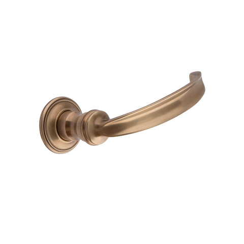 104mm Dished Lever Handle - Shown in Very Light Aged