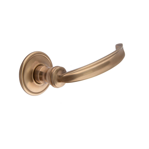 104mm Dished Lever Handle - Shown in Very Light Aged