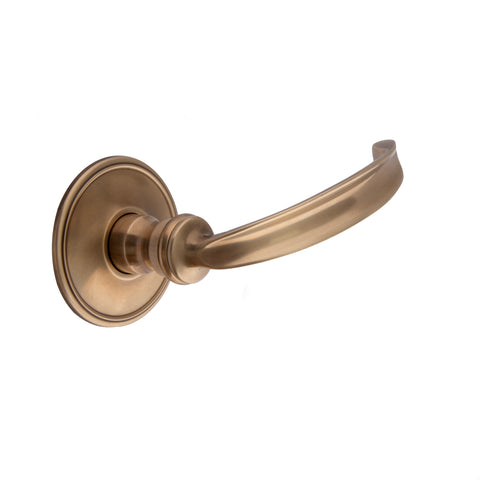 104mm Dished Lever Handle - Shown in Very Light Aged